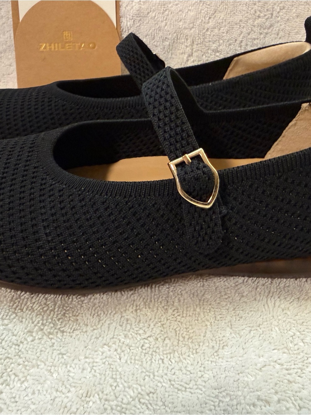 Black Mary Jane Knit Flats bundle shoes for deeper discount - Picture 8 of 14